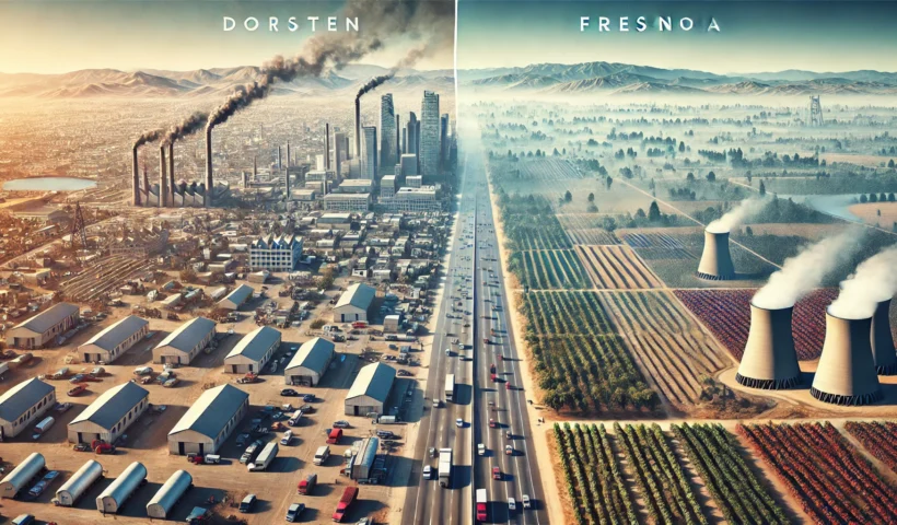 Dorsten vs Fresno Pollution Comparison